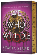 We Who Will Die hardcover book, gripping dystopian novel, black cover, bestselling author