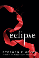 Eclipse (Twilight Saga #3) hardcover, black cover with red ribbon design, bestselling vampire romance novel