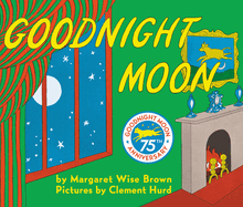 Goodnight Moon children's book, classic bedtime story, hardcover, illustrated, green and yellow cover