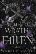 Fantasy novel "The Wrath of the Fallen" hardcover edition, blue and gold embossed cover, 320 pages