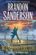 Fantasy novel Wind and Truth: Book Five of the Stormlight Archive (Stormlight Archive #5) hardcover edition with blue and ...